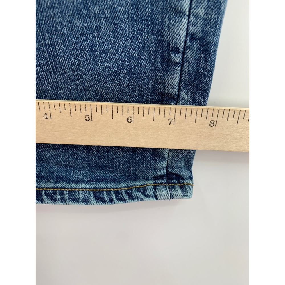 Faherty Jeans Mens 38x30 Blue Organic Cotton Stretch Straight Leg Denim Pants - Picture 13 of 14